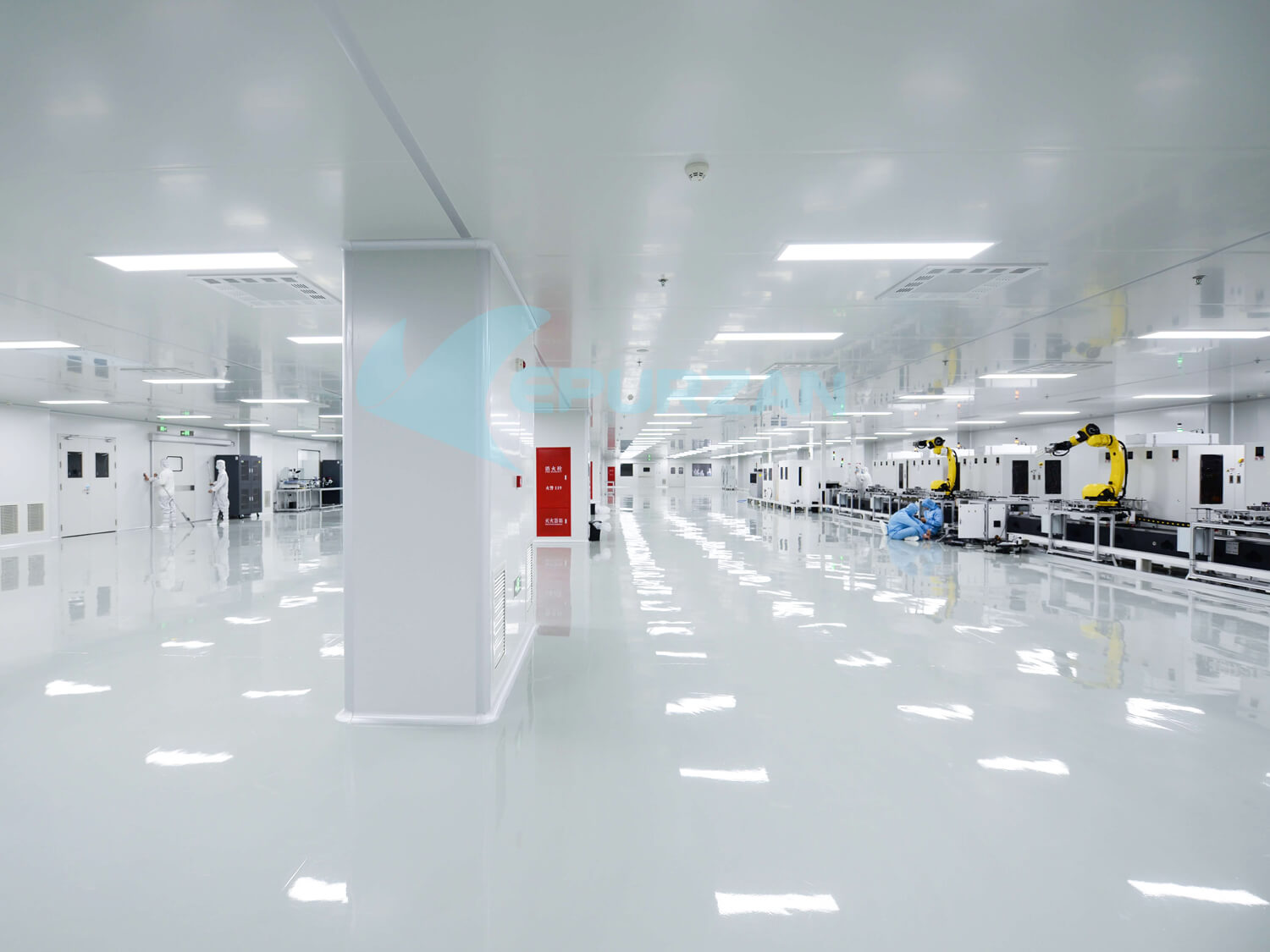 芯片SMT無塵車間裝修工程案例（萬級(jí)恒溫恒濕）